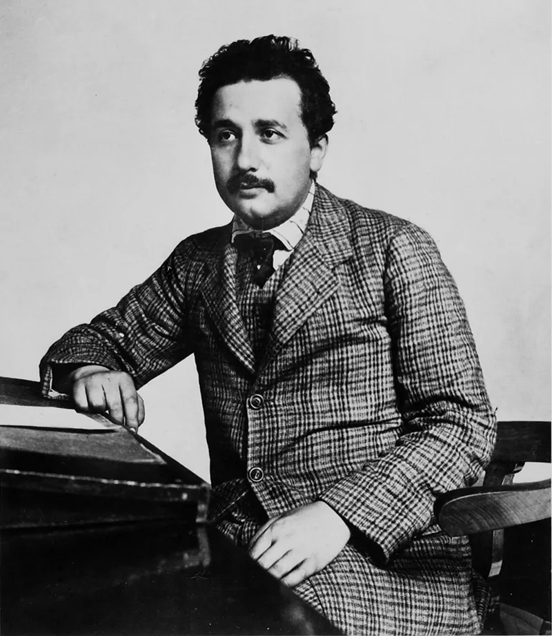 Albert Einstein an seinem Arbeitsplatz im Patentamt, 1904. Quelle: Wikimedia