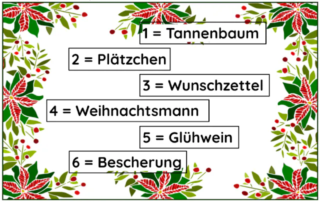 Merk-Würfelspiel: Weihnachten
