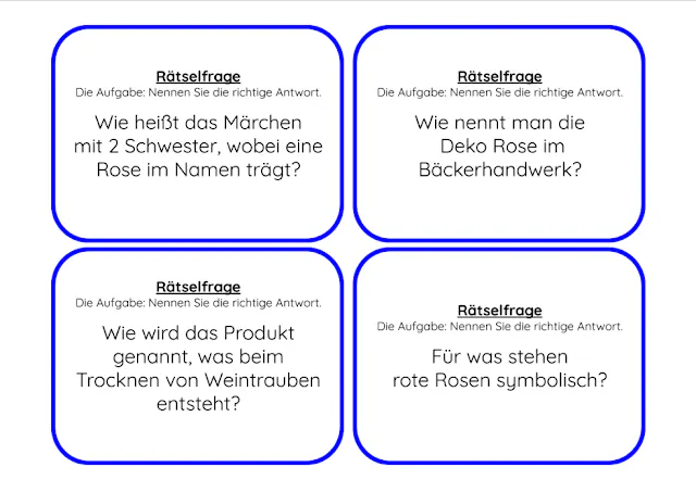 Würfelspiel - Thema Rosen
