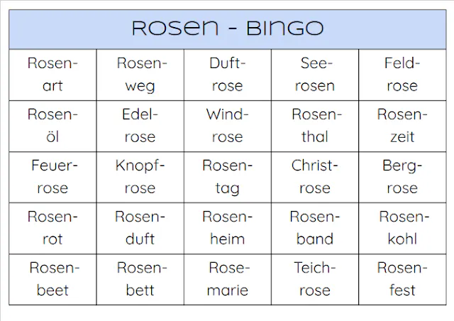 Rosen Bingo