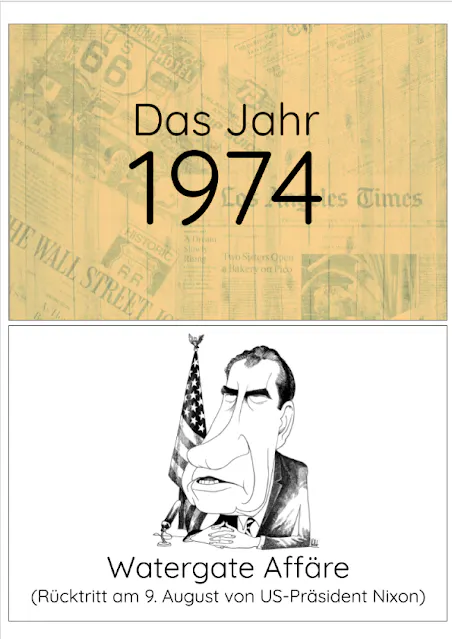 PDF Datei mit Ereignisse des 20. Jahrhunderts zum Ausdrucken