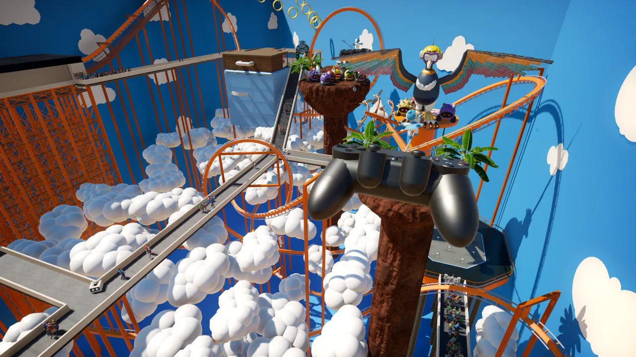 The Astro Bot Themepark (PS5) - Planet Coaster: Console Edition mod - Frontier Workshop
