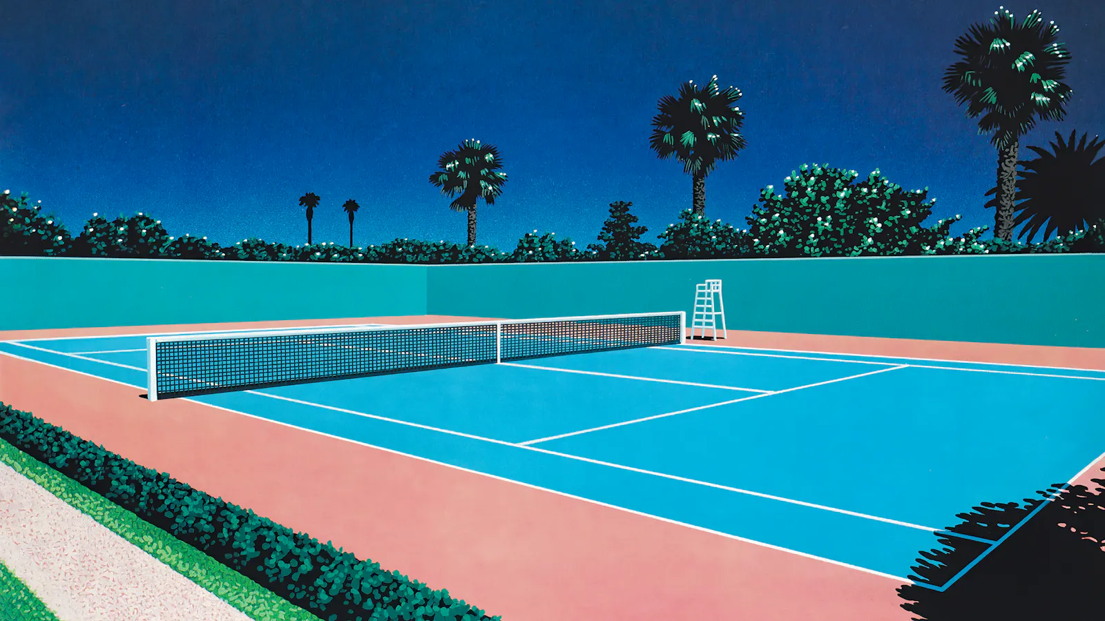 Ein Tennisplatz