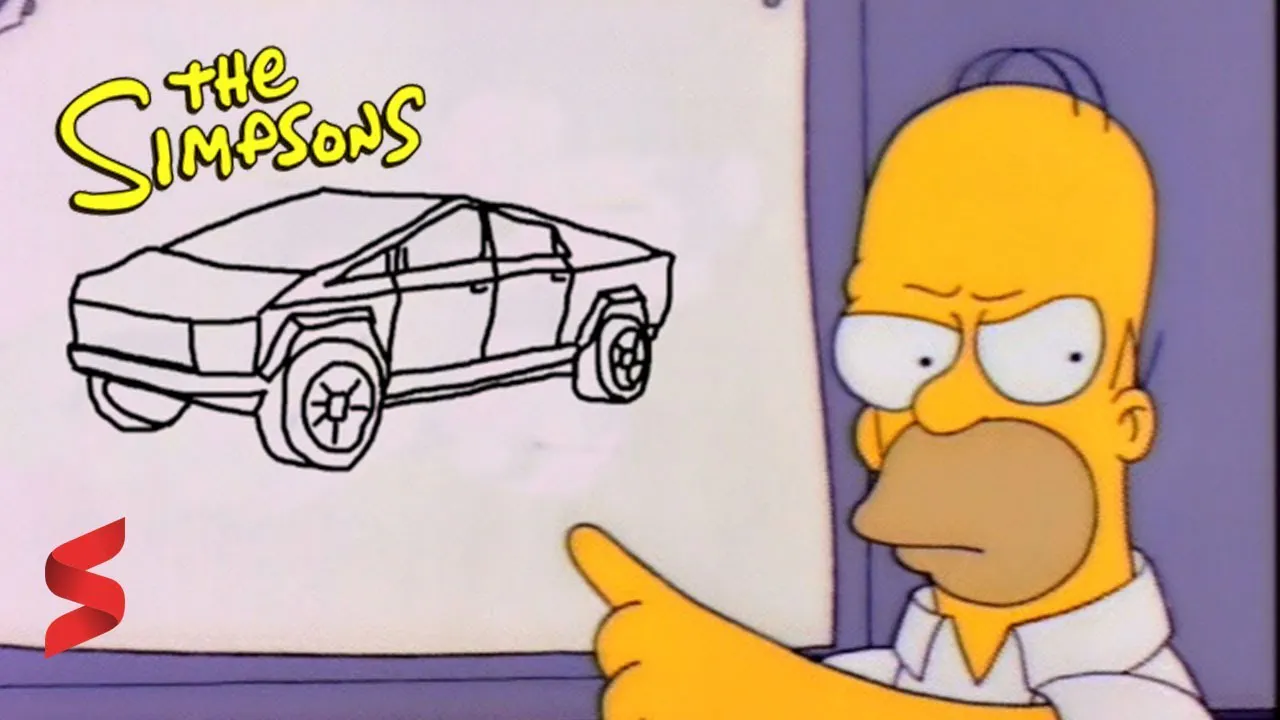 The Simpsons predicts Elon Musk's Tesla Cybertruck fail! - YouTube