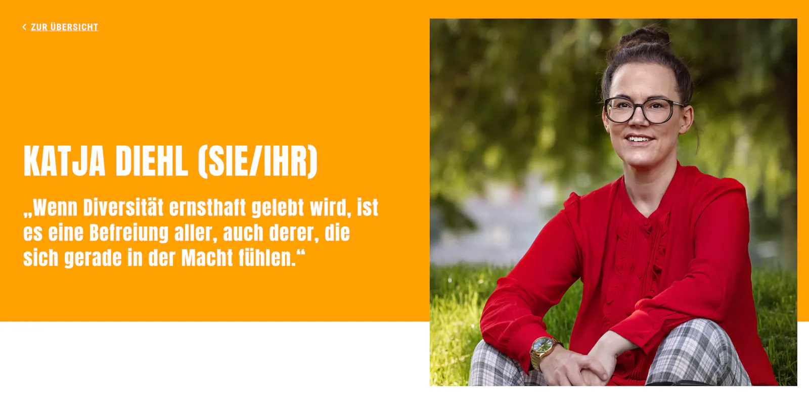 „Wenn Diversität ernsthaft gelebt wird, ist es eine Befreiung aller, auch derer, die sich gerade in der Macht fühlen."
