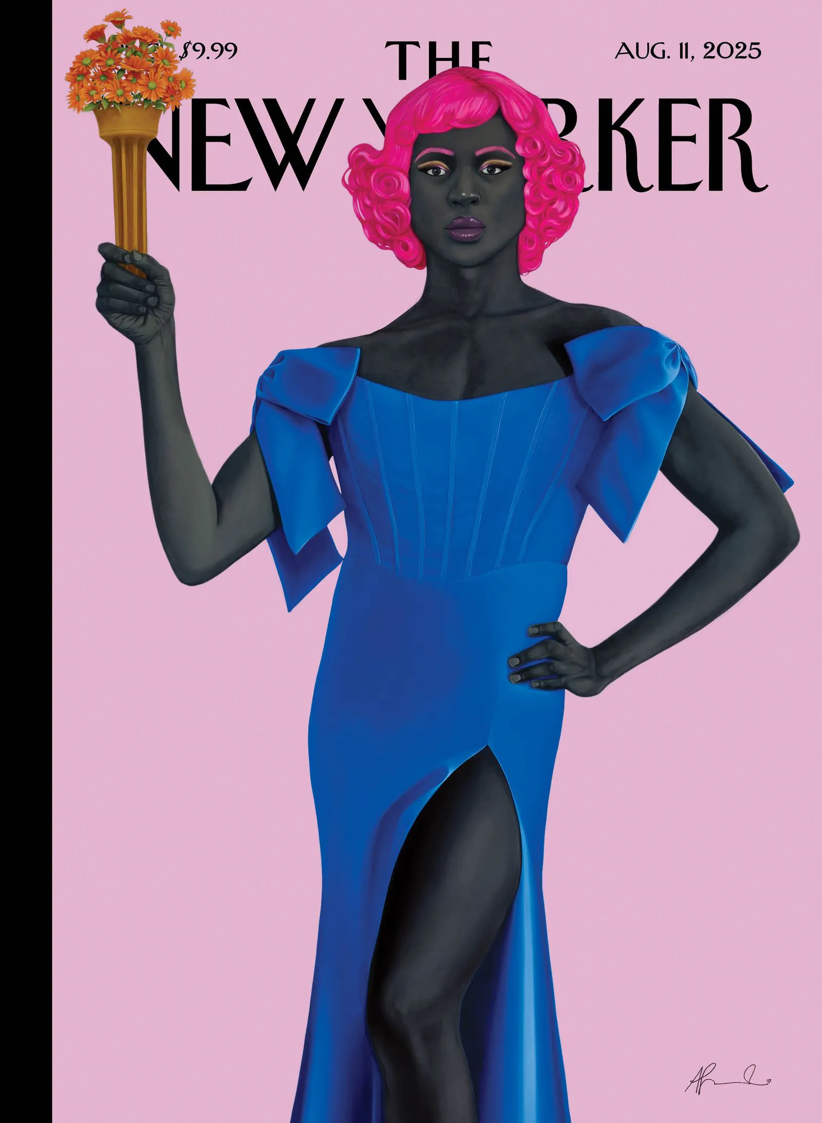 Amy Sherald's painting “Trans Forming Liberty.”
