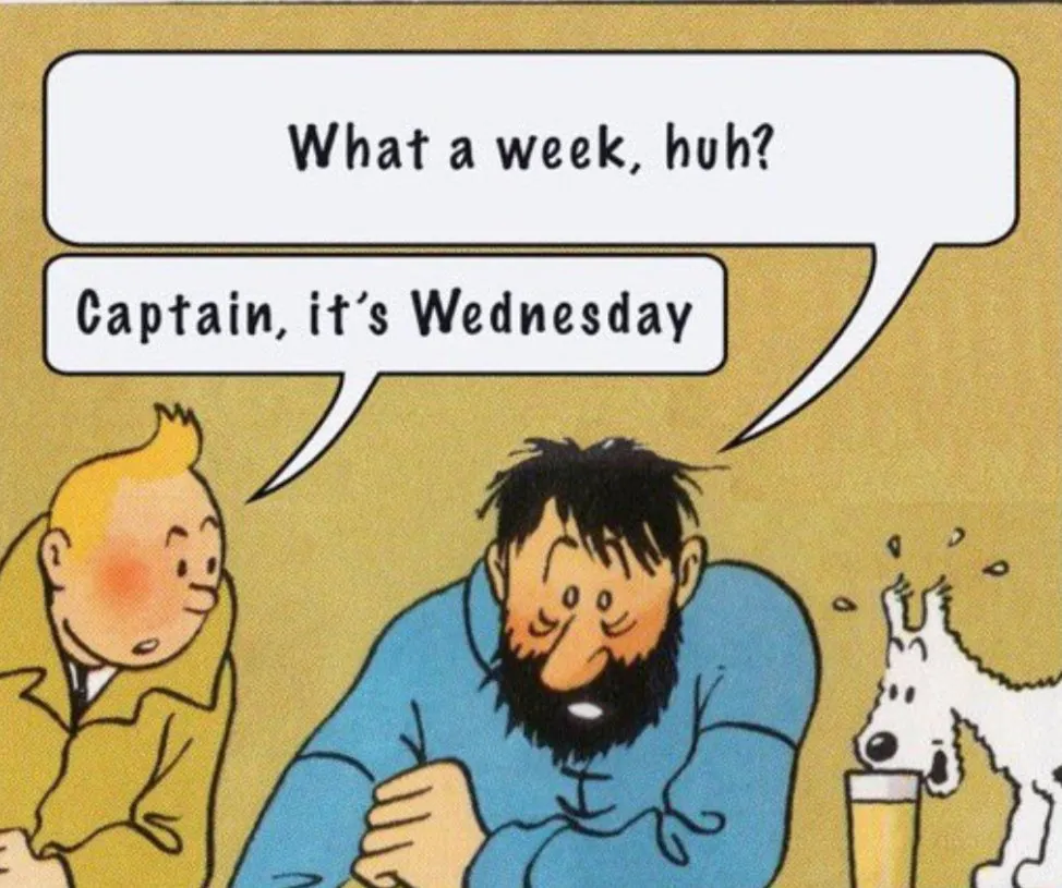 What a week, uh? Captain it's Wednesday every Wedn auf X: „https://t.co/sjbWrIsgad“ / X