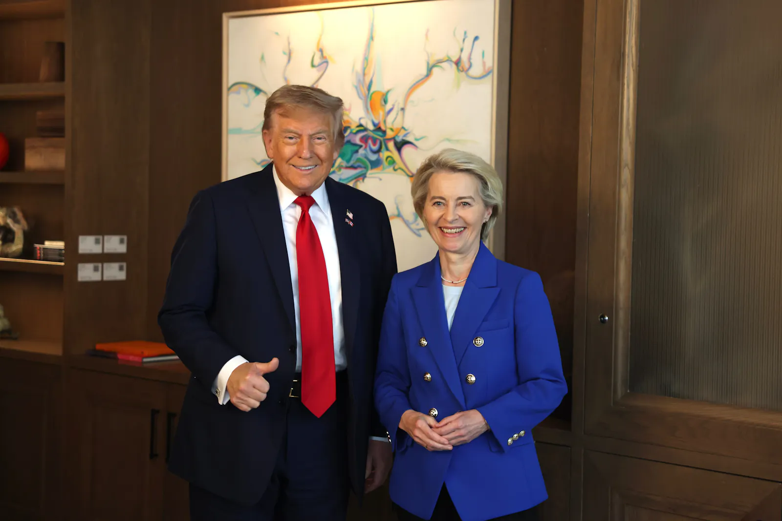 President Trump and EU-Chief von der Leyen