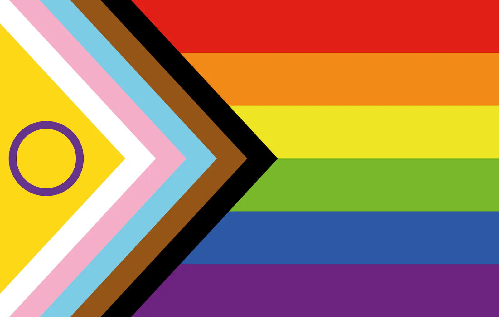 Intersex inklusive Pride Flagge