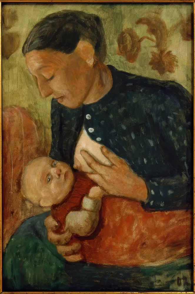 Stillende Mutter von Paula Modersohn-Becker: Kunstdruck