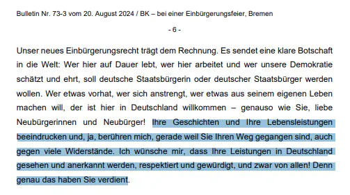 Die gesamte Rede von Bundeskanzler Olaf Scholz