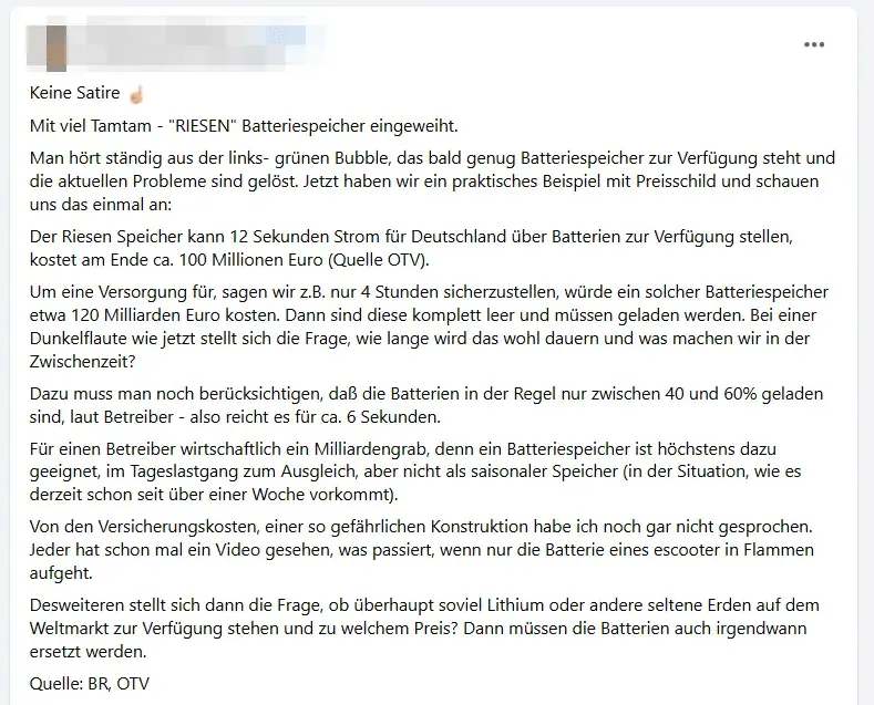 Screenshot Facebook