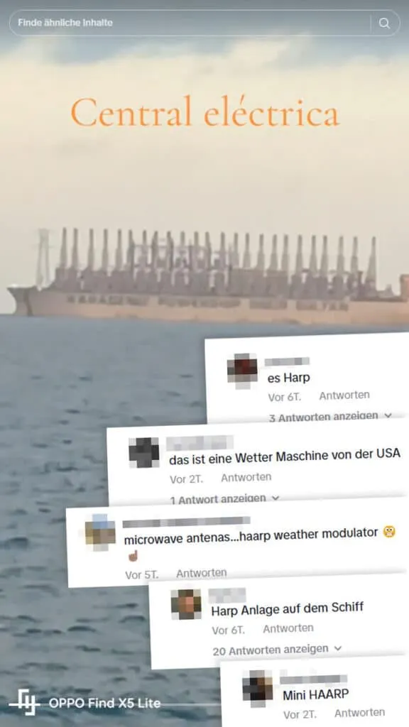 Screenshot des Videos samt einiger Kommentare auf TikTok